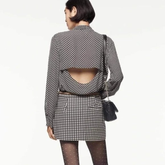 Zara Studio Polka Dot Mini Skirt Limited Edition M - Picture 3 of 7
